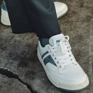 NEW Keds x Trashmangrn Green/Beige Pro Keds Skyhawk Leather Sneakers